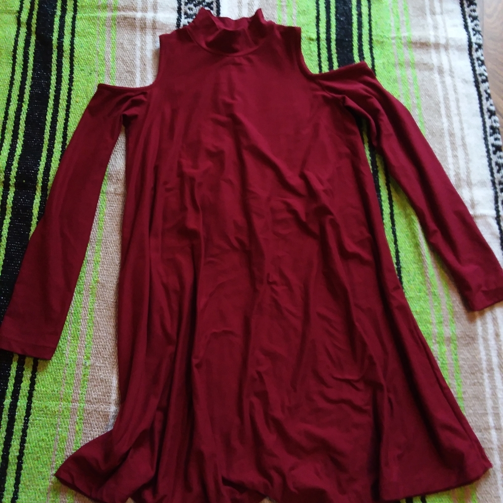 Small cold shoulder dress